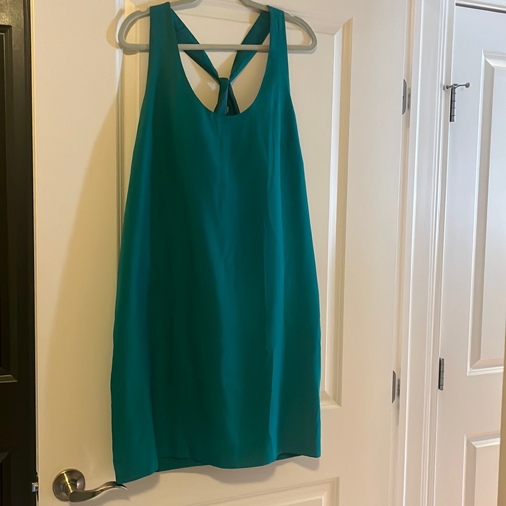 Teal J.Crew dress